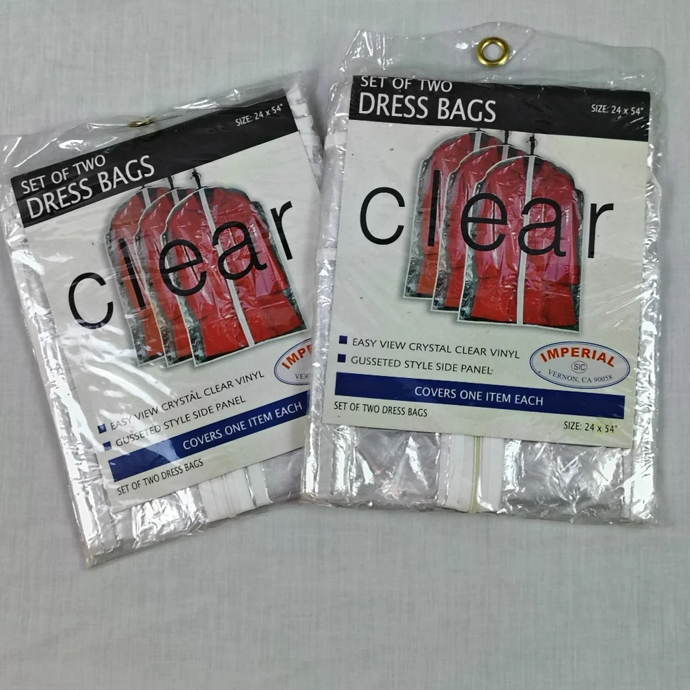 Imperial Clear Dress Bags - Set of Two